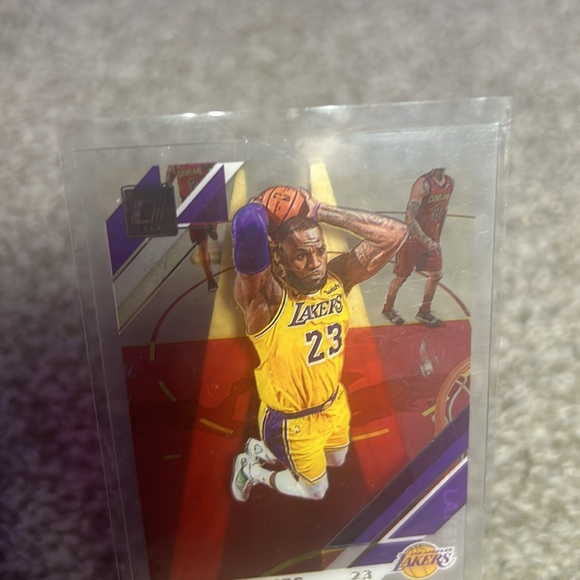 Lebron James Panini Donruss Clearly NBA Basketball Card #20 Los Angels Lakers - Picture 3 of 4